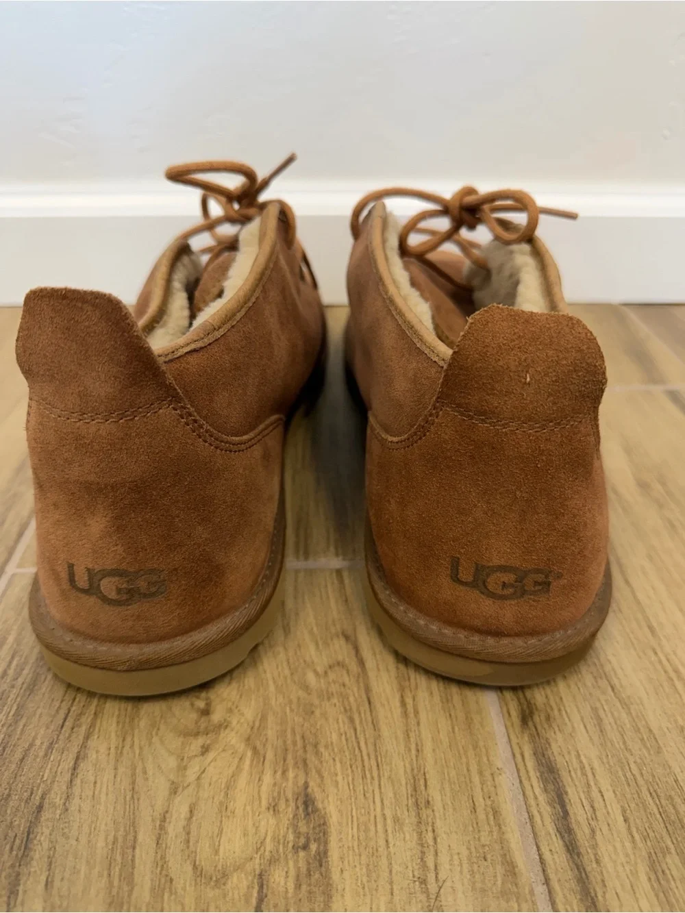 UGG Men's Chestnut Maksim Suede Fully Lined Chukka Ankle Boots Size 15